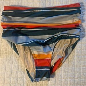 Nani high waist ruched swim bottoms size M